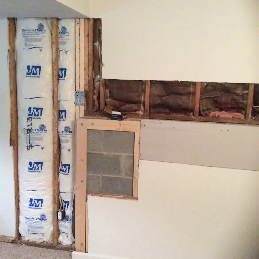 Wall insulation replacement during Contents Cleaning & Restoration in Duvall
